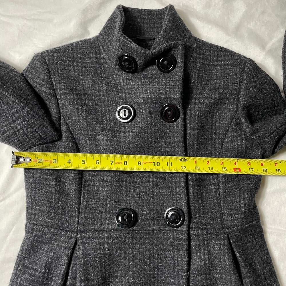 NWT Cinzia Rocca Wool Cashmere Gray Coat Womens size 6 - Picture 3 of 8